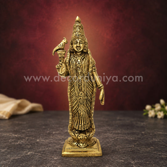 Goddess Meenakshi | Meenakshi Amman Brass Idol | Decor Duniya Brass Idols | Pooja & Home Décor – RBN18