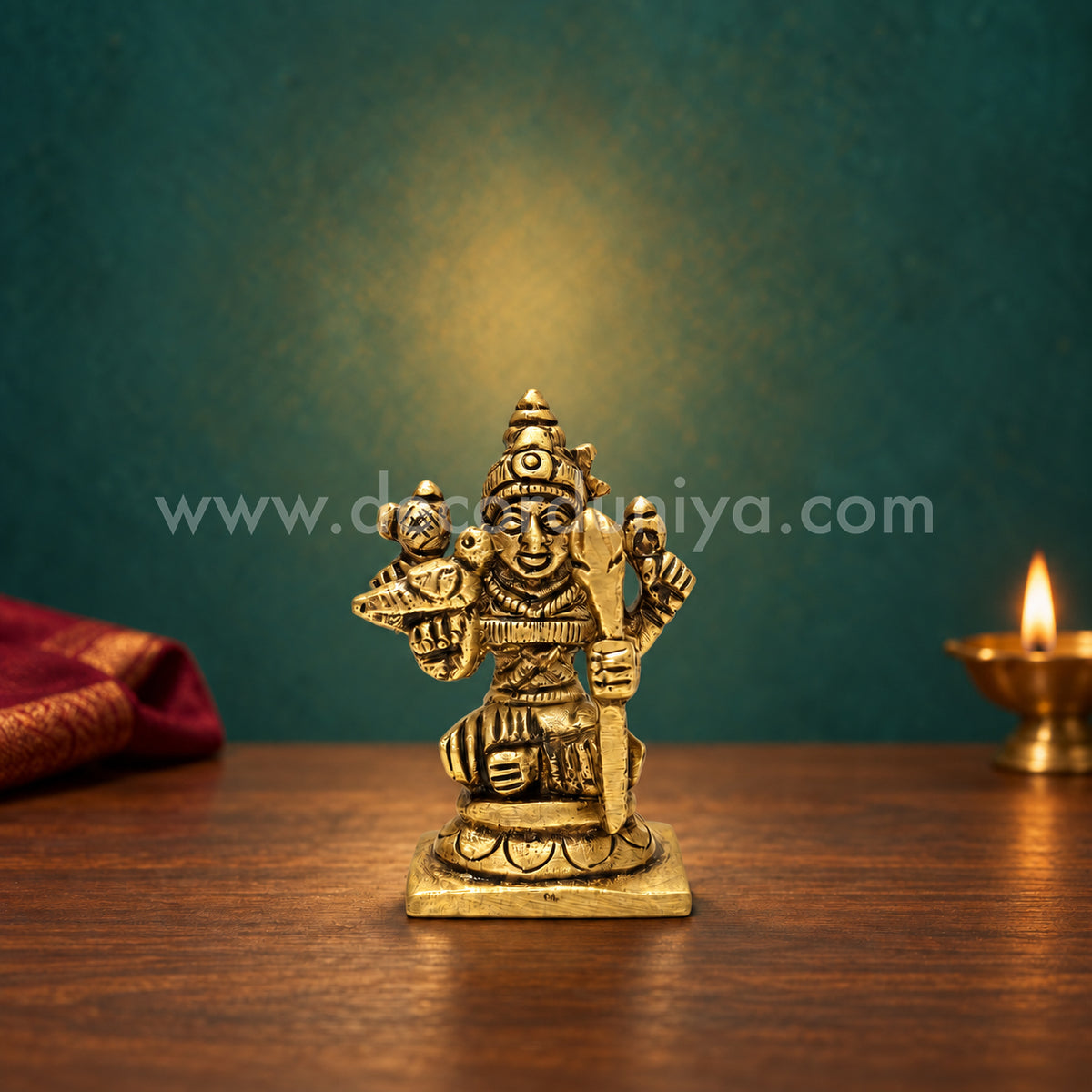 Goddess Kamakshi | Kamakshi Amman Brass Idol | Decor Duniya Brass Idols | Pooja & Home Décor – RBN19