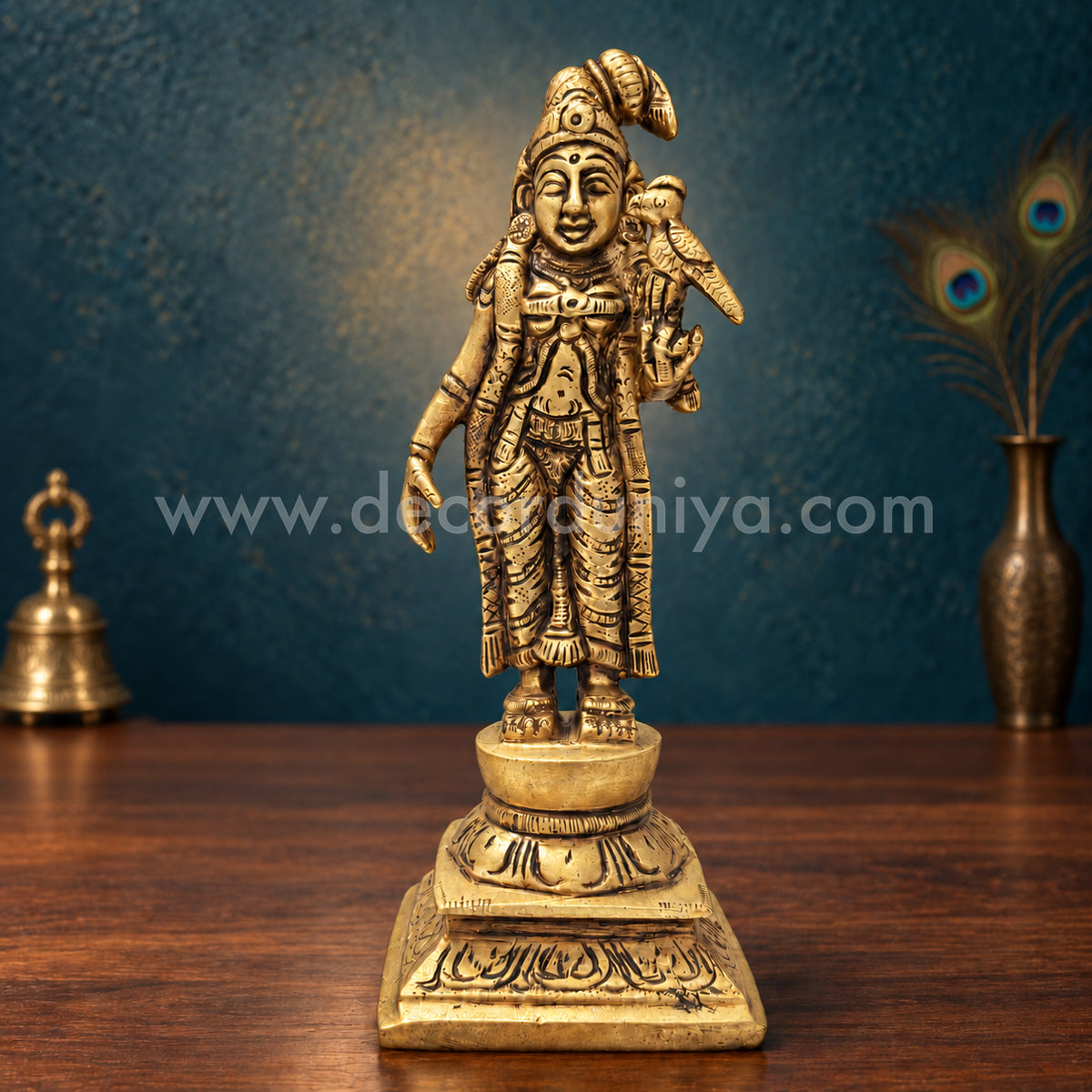 Goddess Andal | Andal Nachiyar Brass Idol | Decor Duniya Brass Idols | Pooja & Home Décor – RBN20
