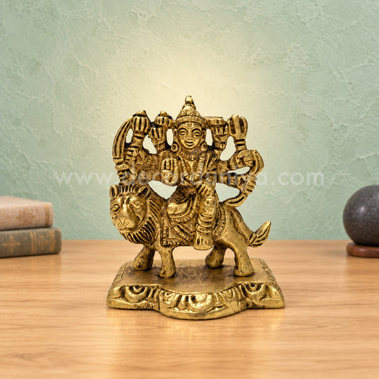 Goddess Durga | Durga Amman Brass Idol | Decor Duniya Brass Idols | Pooja & Home Décor – RBN30