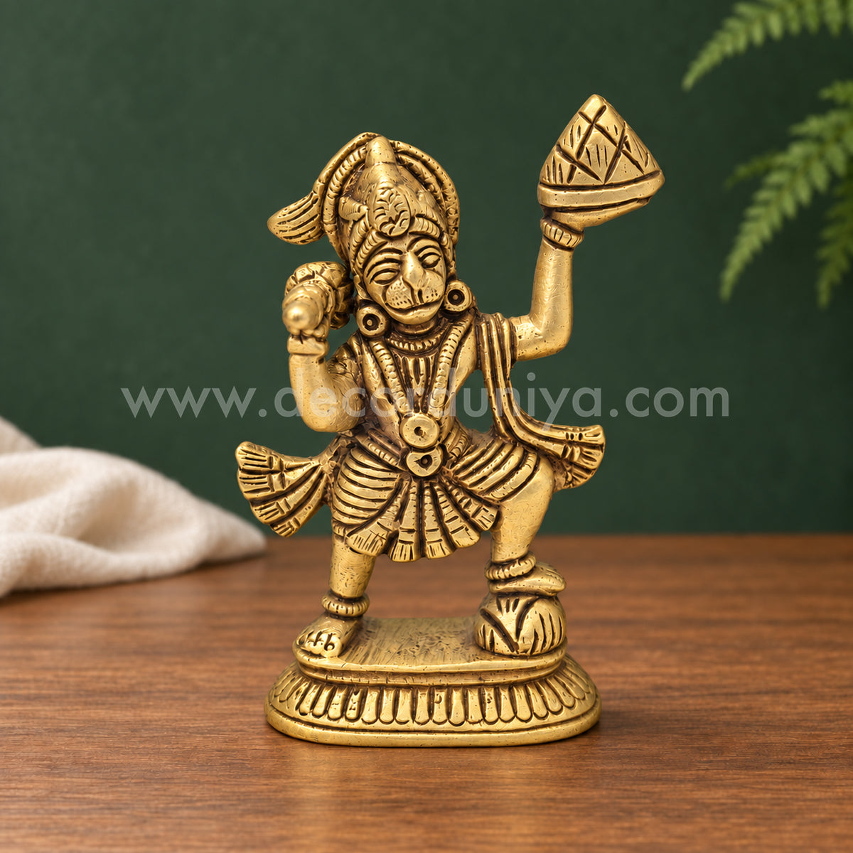 Sanjeevi Hanuman | Sanjeevani Anjaneyar Brass Idol | Decor Duniya Brass Idols | Pooja & Home Décor – RBN35