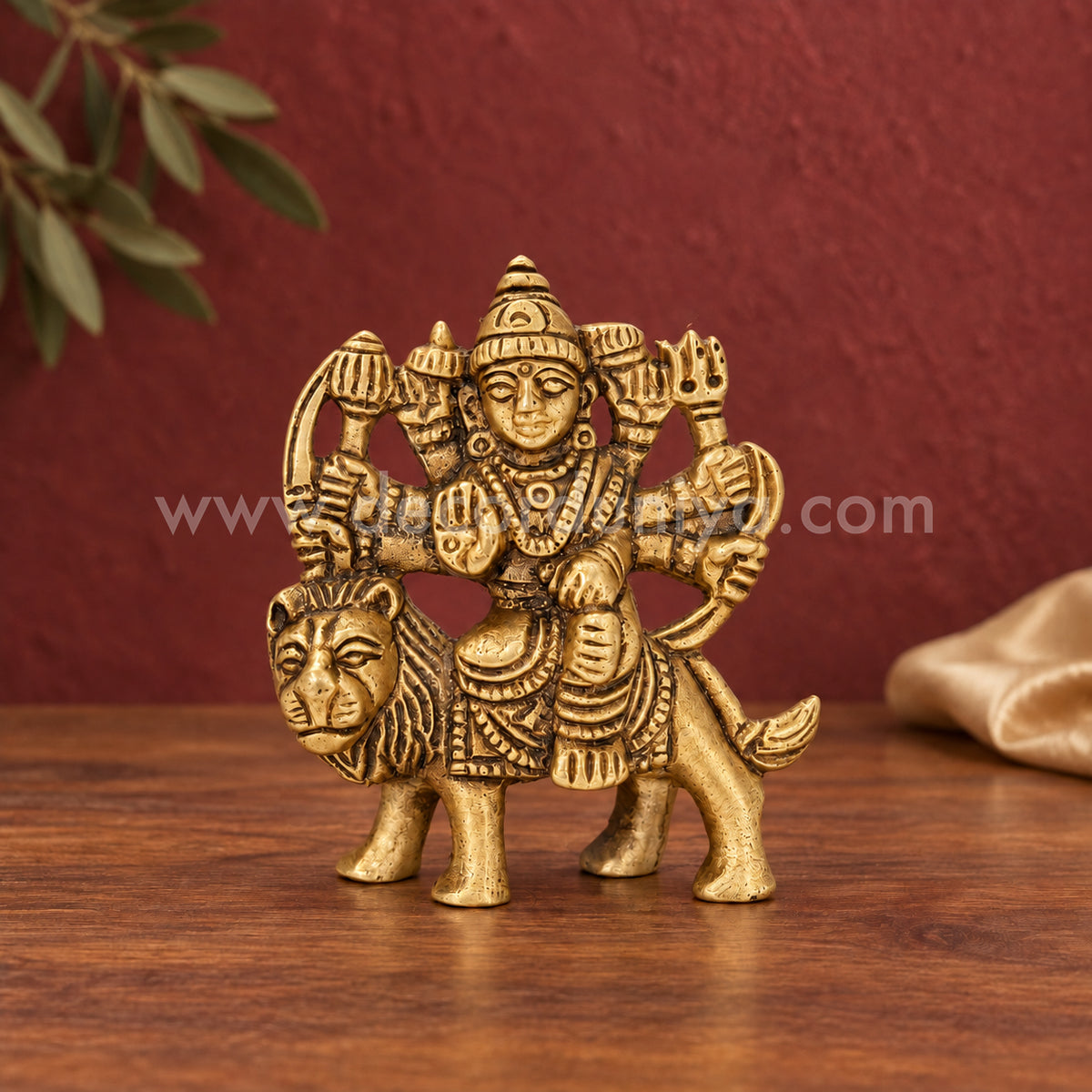 Goddess Durga | Durga Amman Brass Idol | Decor Duniya Brass Idols | Pooja & Home Décor – RBN41