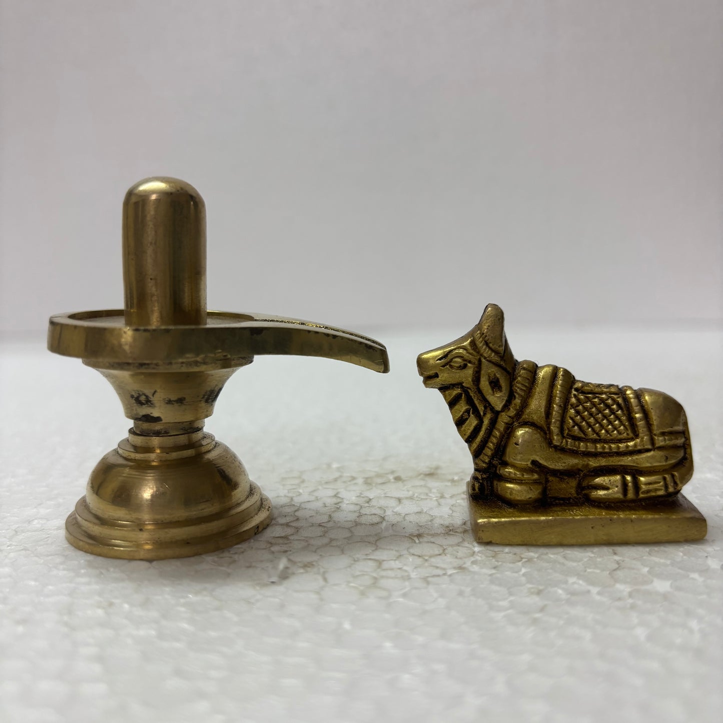 Shiva Lingam with Nandi | Sivalingam & Nandhi Brass Idol | Decor Duniya Brass Idols | Pooja & Home Décor – RBN42