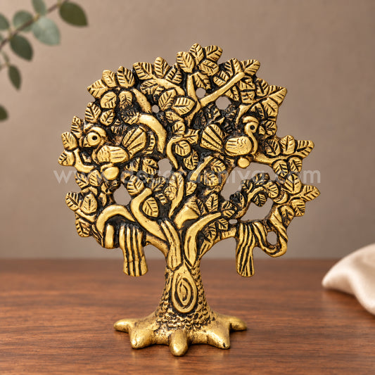 Kalpavriksha Tree | Divine Wish-Fulfilling Tree Brass Idol | Decor Duniya Brass Idols | Pooja & Home Décor – RBN43