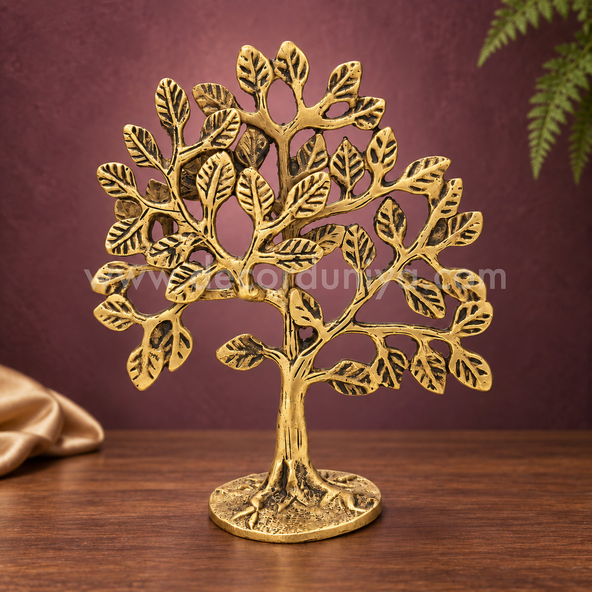 Kalpavriksha Tree | Divine Wish-Fulfilling Tree Brass Idol | Decor Duniya Brass Idols | Pooja & Home Décor – RBN44