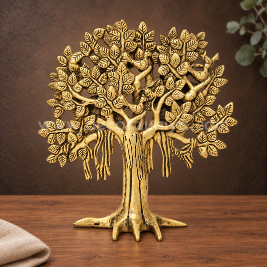 Kalpavriksha Tree | Divine Wish-Fulfilling Tree Brass Idol | Decor Duniya Brass Idols | Pooja & Home Décor – RBN46