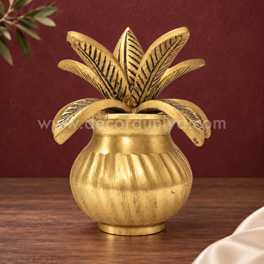 Brass Kalasam | Traditional Pooja Kalash | Decor Duniya Brass Idols | Pooja & Home Décor – RBN49