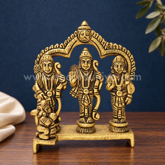 Ram Darbar | Lord Rama, Sita, Lakshmana & Hanuman Brass Idol | Decor Duniya Brass Idols | Pooja & Home Décor – RBN53