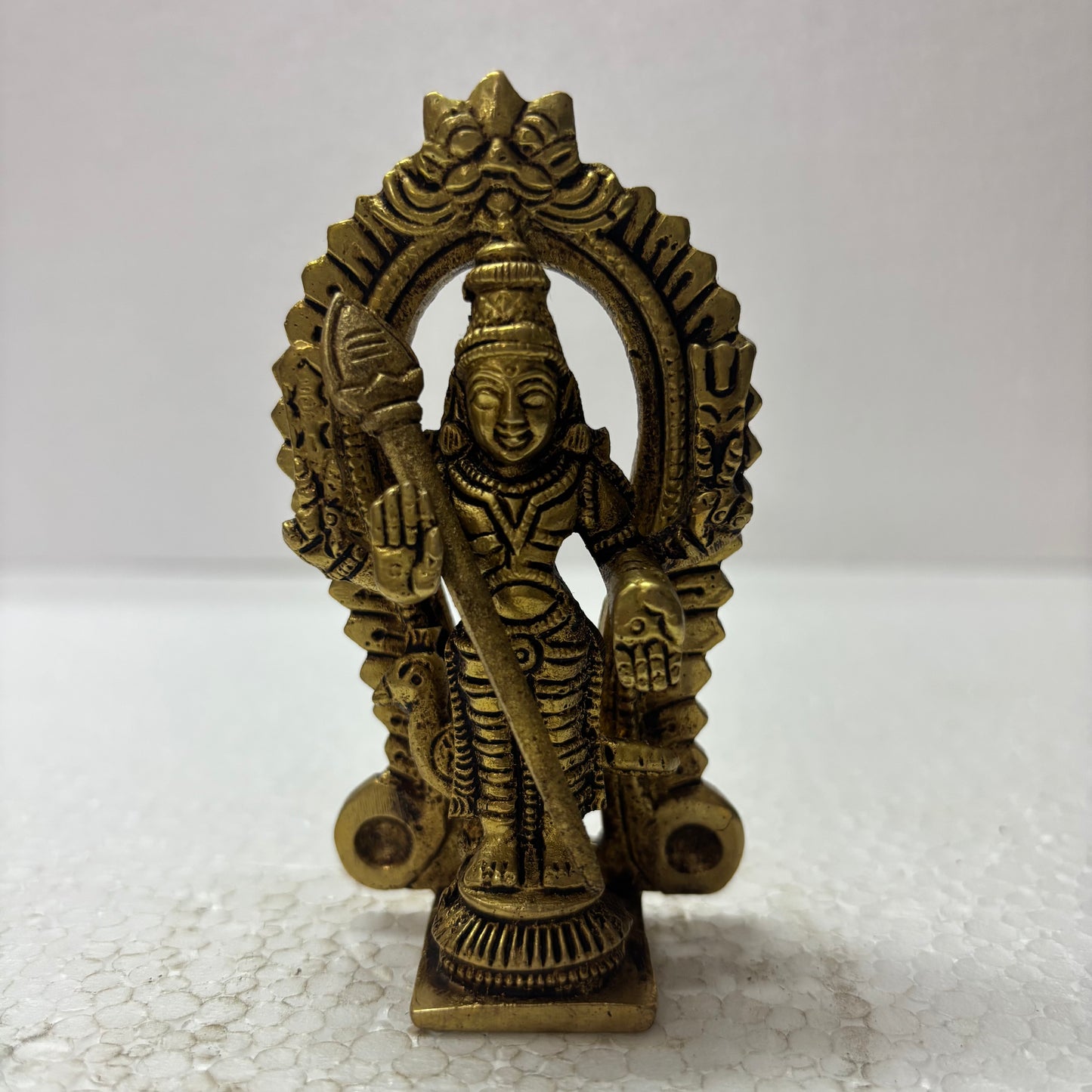 Murugar with Arch | Lord Murugan Brass Idol | Decor Duniya Brass Idols | Pooja & Home Décor – RBN54