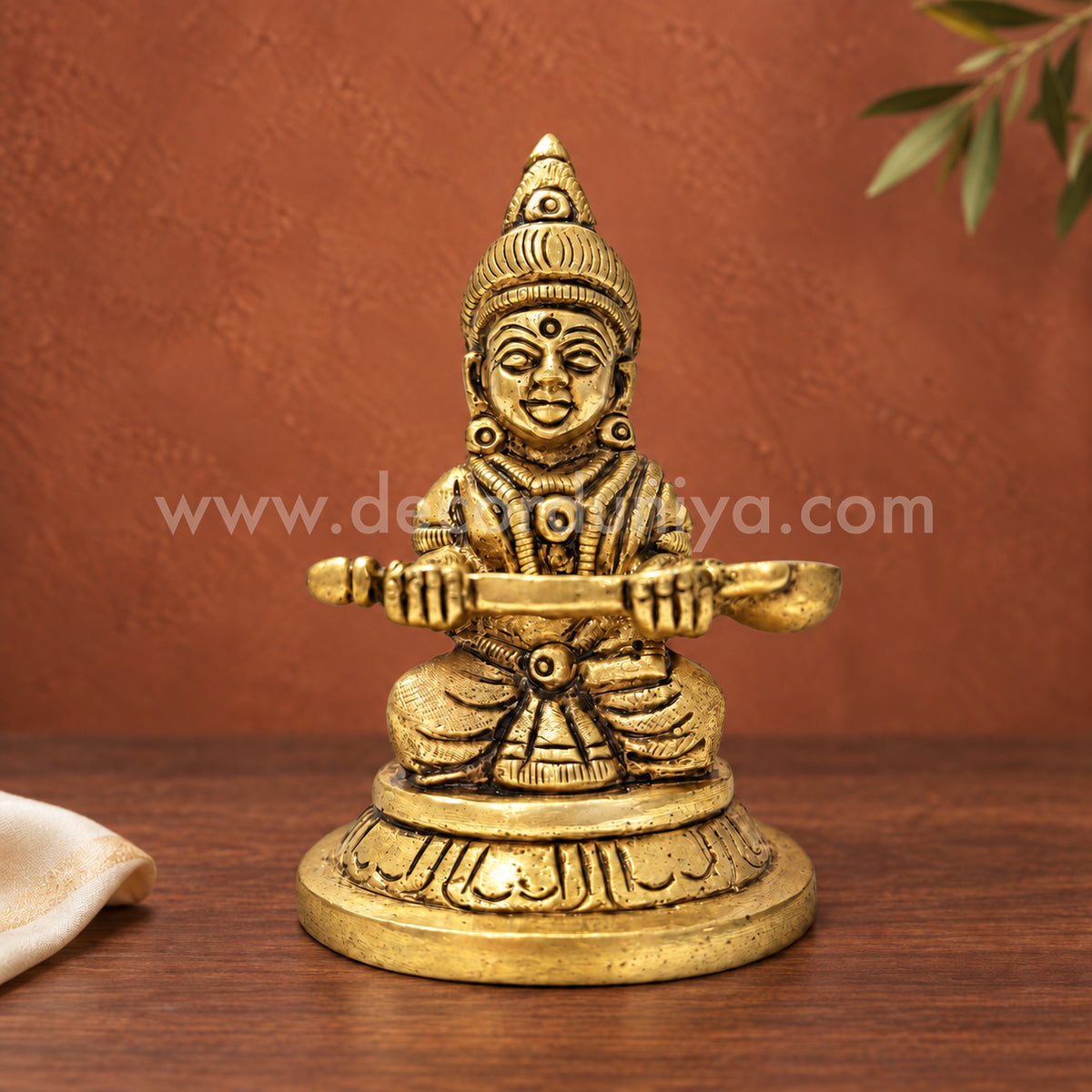 Goddess Annapoorani | Annapurna Devi Brass Idol | Decor Duniya Brass Idols | Pooja & Home Décor – RBN56