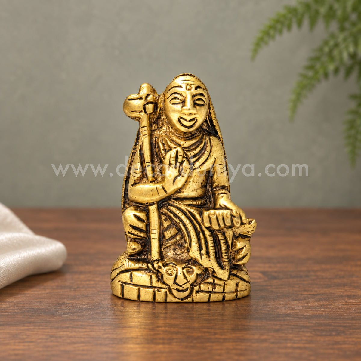 Adi Shankaracharya | Adi Shankarar Brass Idol | Decor Duniya Brass Idols | Pooja & Home Décor – RBN58