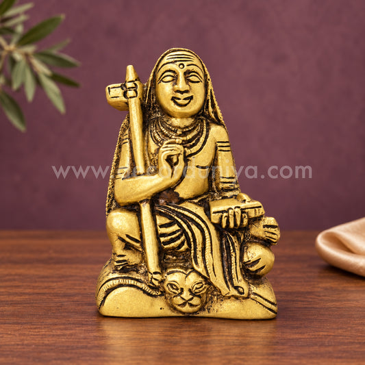 Adi Shankaracharya | Adi Shankarar Brass Idol | Decor Duniya Brass Idols | Pooja & Home Décor – RBN59