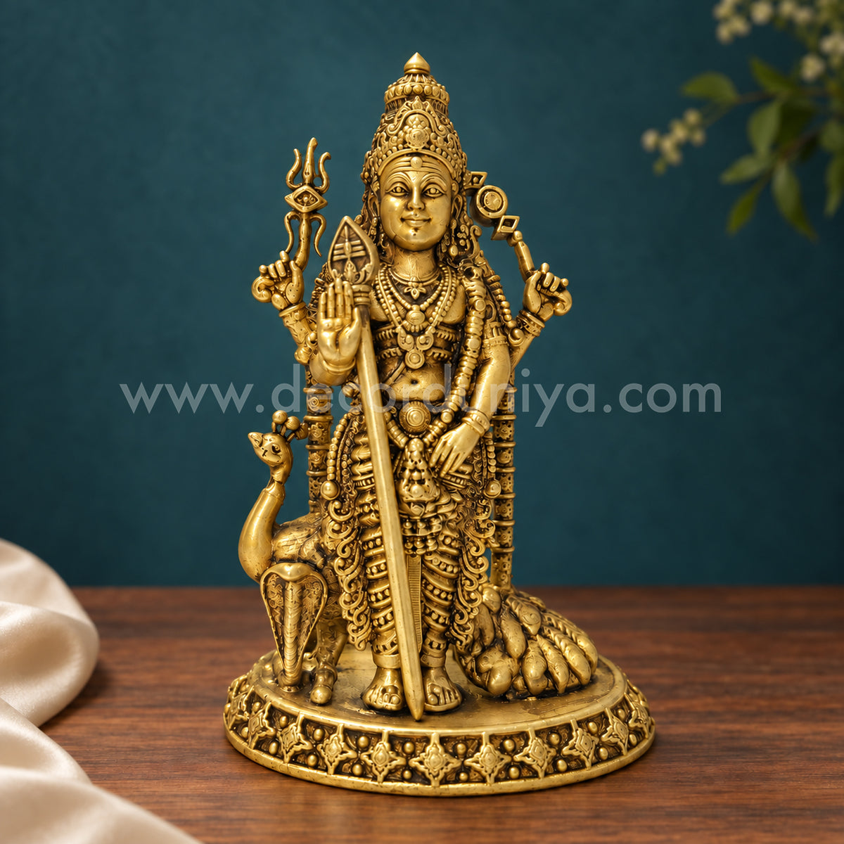 Lord Murugar | Lord Murugan Brass Idol | Decor Duniya Brass Idols | Pooja & Home Décor – RBN60
