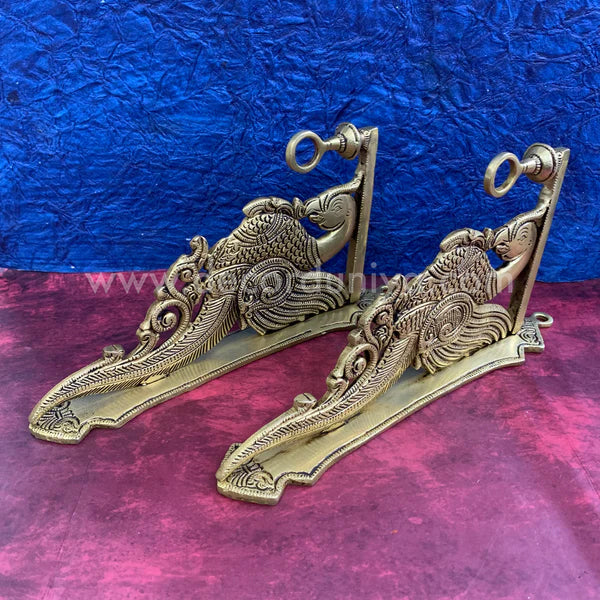 Brass peacock Wall Bracket - RJ2