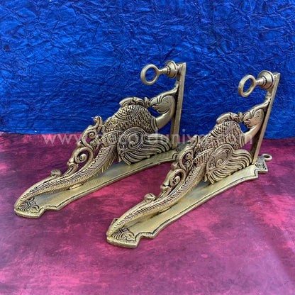 Brass peacock Wall Bracket - RJ2