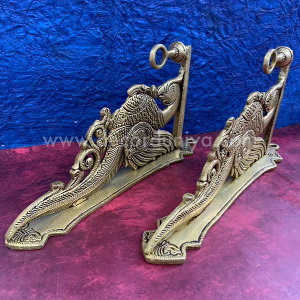Brass peacock Wall Bracket - RJ2