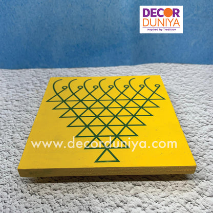 Wooden Saraswathi Kolam Manai - S6Y-C