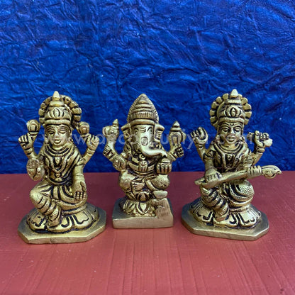 Lakshmi Ganesha Saraswathi set  - SB6-c