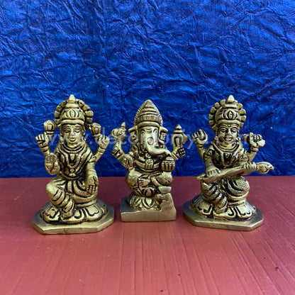 Lakshmi Ganesha Saraswathi set  - SB6-c