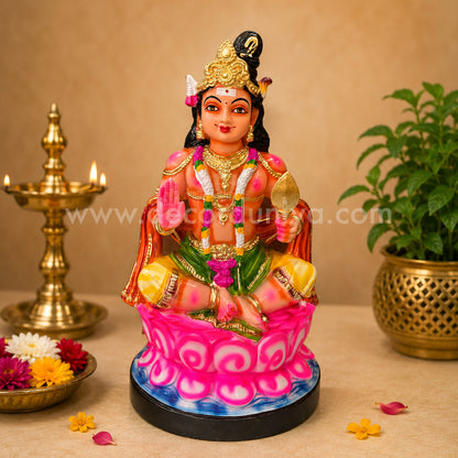Lotus Murugar Golu Doll – Handmade (Paper Mache ) | Golu Bommai | Decor Duniya Golu Dolls | Navaratri Golu Bommai - SK1