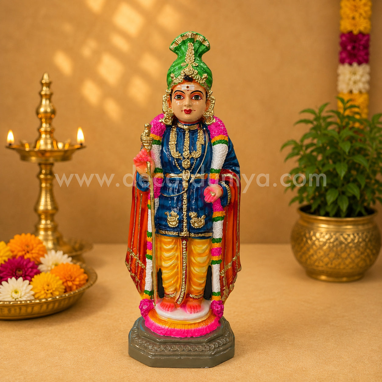 Palani Murugar | Palani Andavar – Handmade (Paper Mache ) | Golu Bommai | Decor Duniya Golu Dolls | Navaratri Golu Bommai - SK5