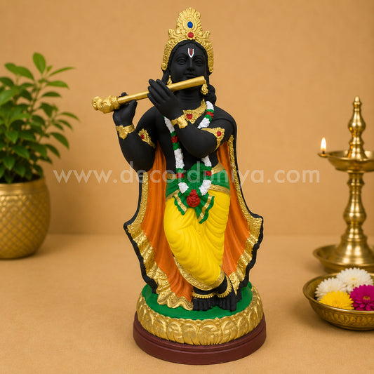 Sri Krishna Handcrafted Clay with Color - SKC02