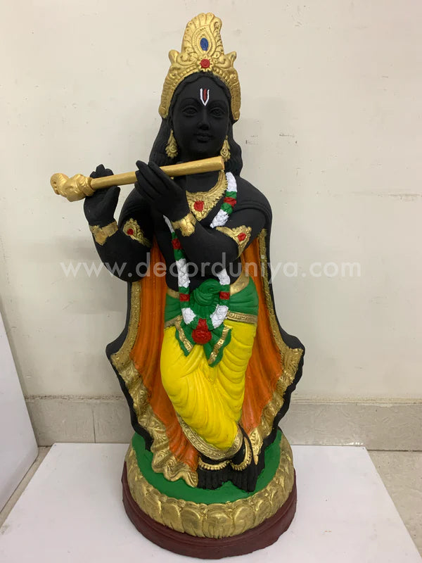 Sri Krishna Handcrafted Clay with Color - SKC02