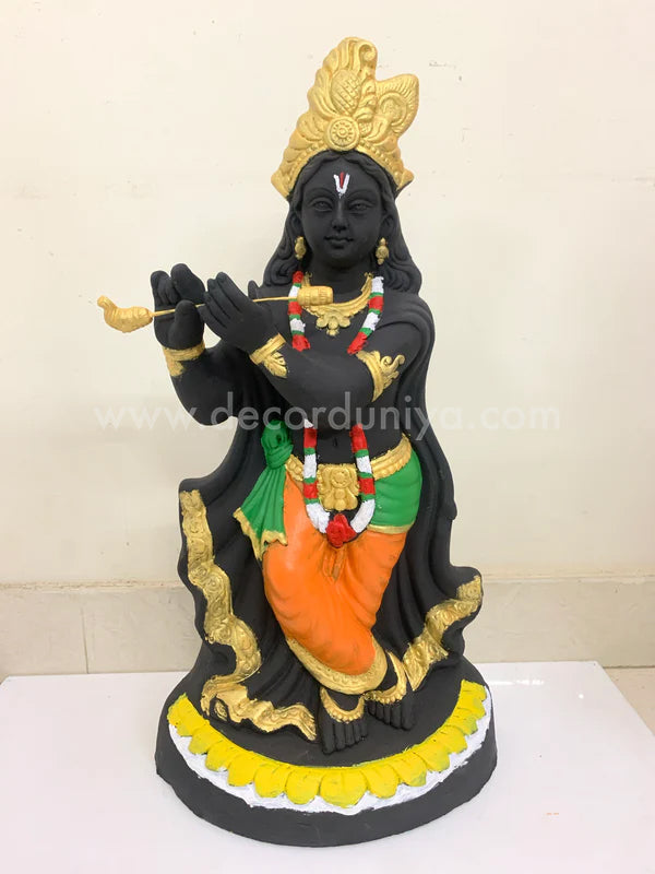 Sri Krishna Handcrafted Clay with Color - SKC05