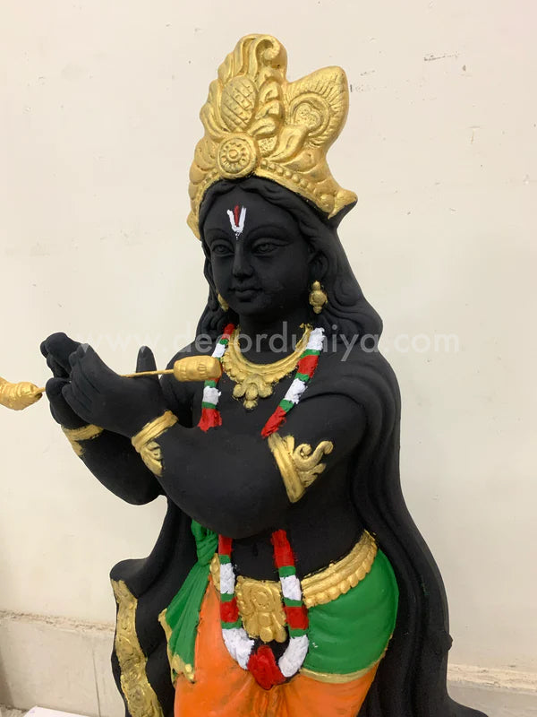 Sri Krishna Handcrafted Clay with Color - SKC05