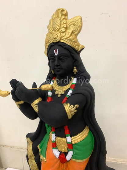 Sri Krishna Handcrafted Clay with Color - SKC05