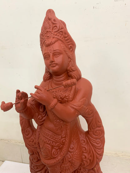 Sri Krishna Handcrafted Clay with Natural - SKT03