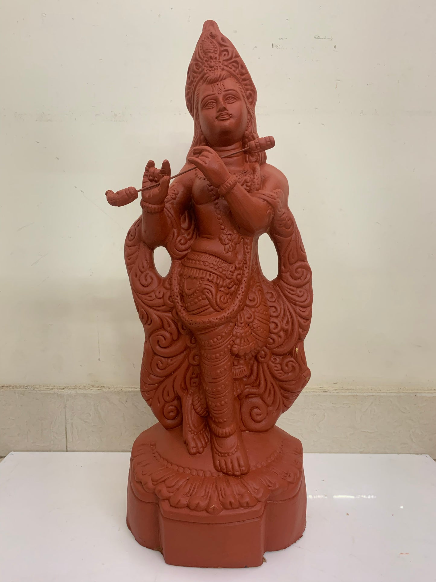 Sri Krishna Handcrafted Clay with Natural - SKT03