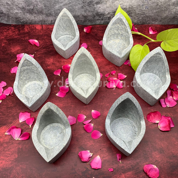 Soapstone Mada Vilakku, Ma Kal Mada Vilakku - Set of 2 Pcs - SV03
