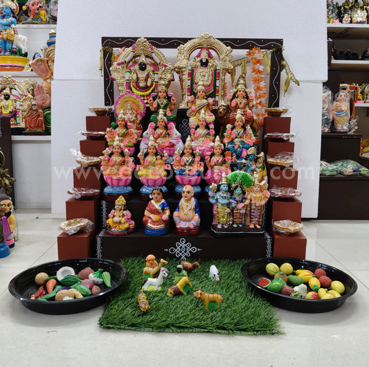 5 Step Clay Dolls Golu - Entire Set - CG110