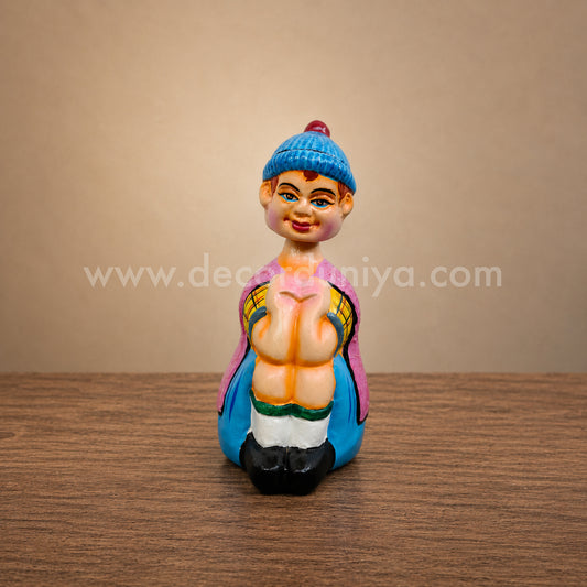 Traditional Thanjavur Dancing Doll | Thalaiyatti Bommai | Paper Mache | 7.5 Inches - TD107