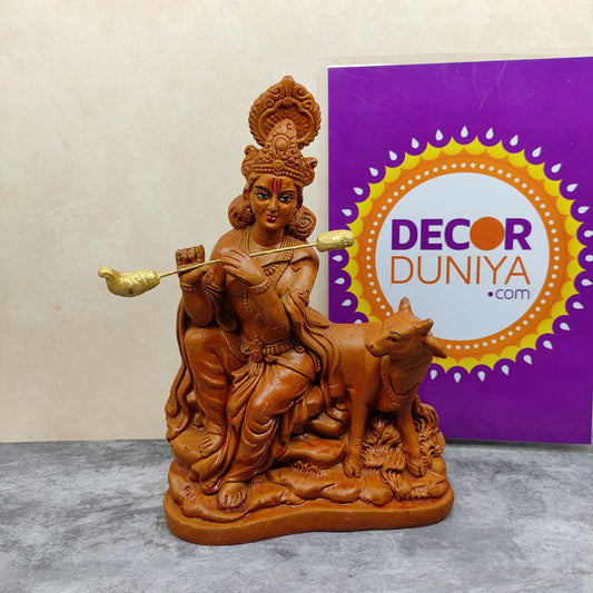Krishna with cow - KCH01