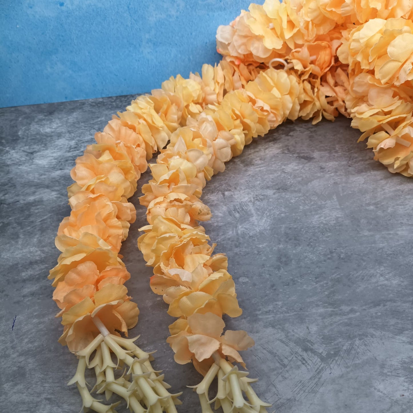 Light Orange Flower Thoranam - PFT02 - pack of 2-C