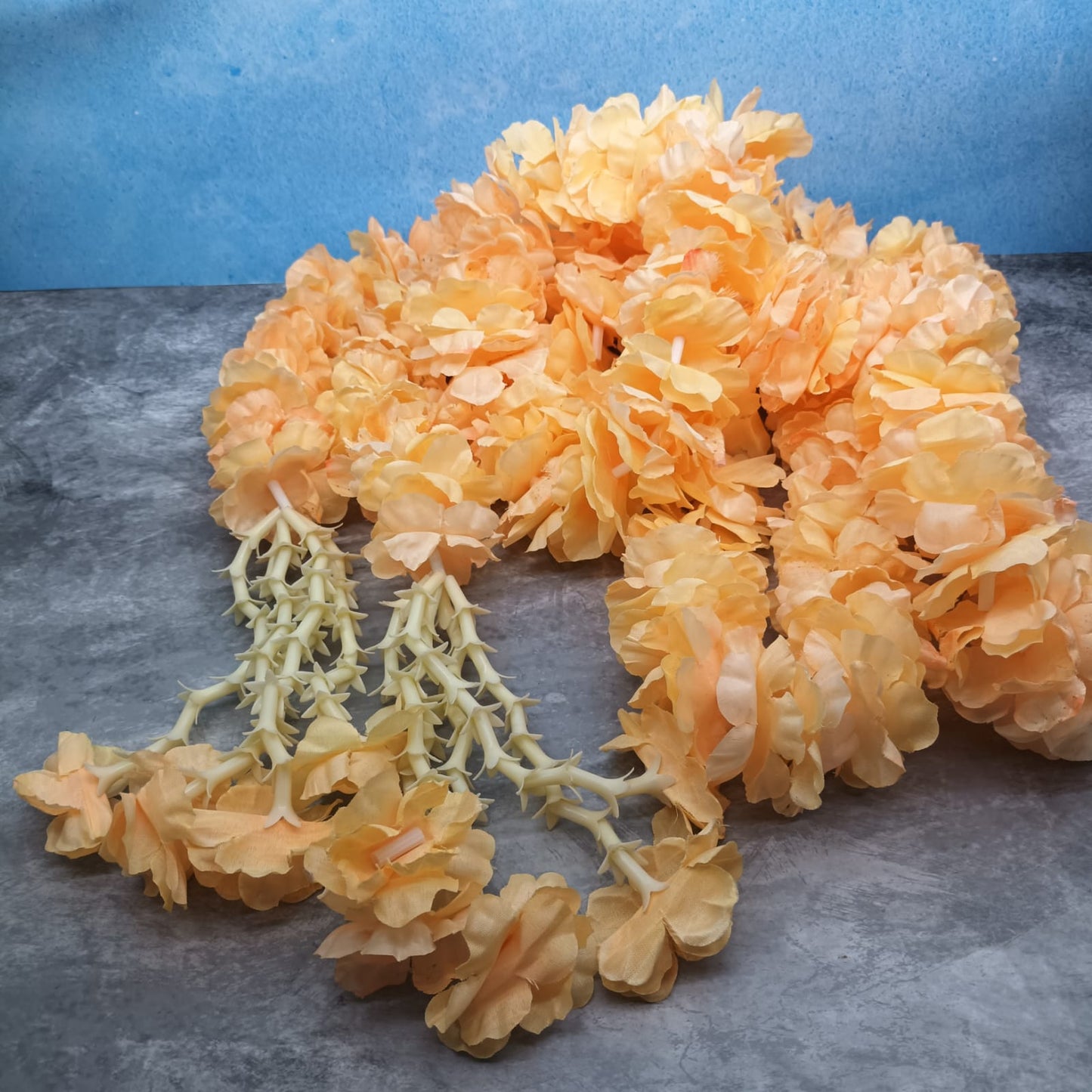 Light Orange Flower Thoranam - PFT02 - pack of 2-C