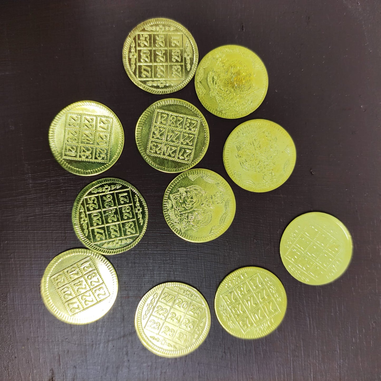 Lakshmi Kubera Coins - 11 pcs set - KC1-c