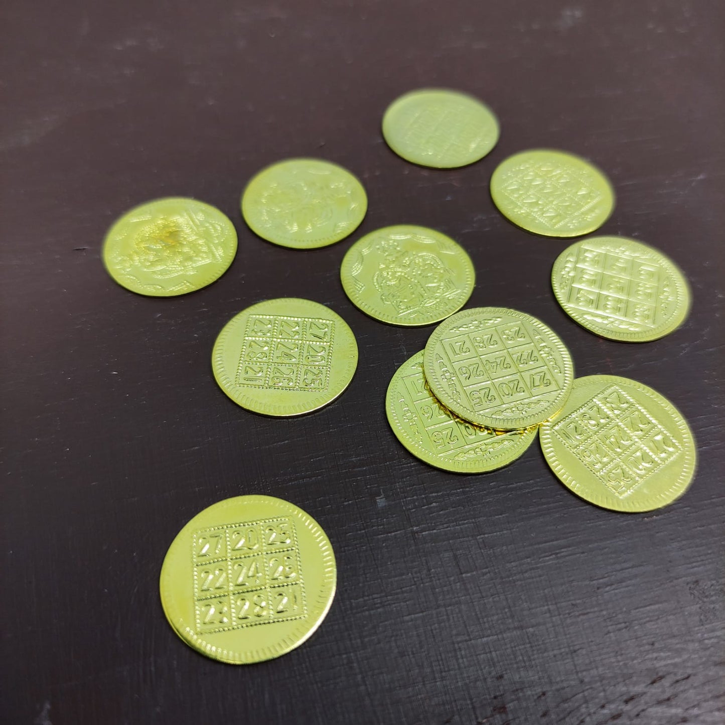 Lakshmi Kubera Coins - 11 pcs set - KC1-c