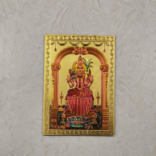 Fridge Magnet - Mettalic Gold Finish - Kamakshi - FM24