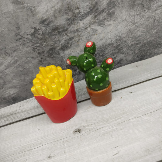 Salt and Pepper, Fries and Cactus Set - BC02