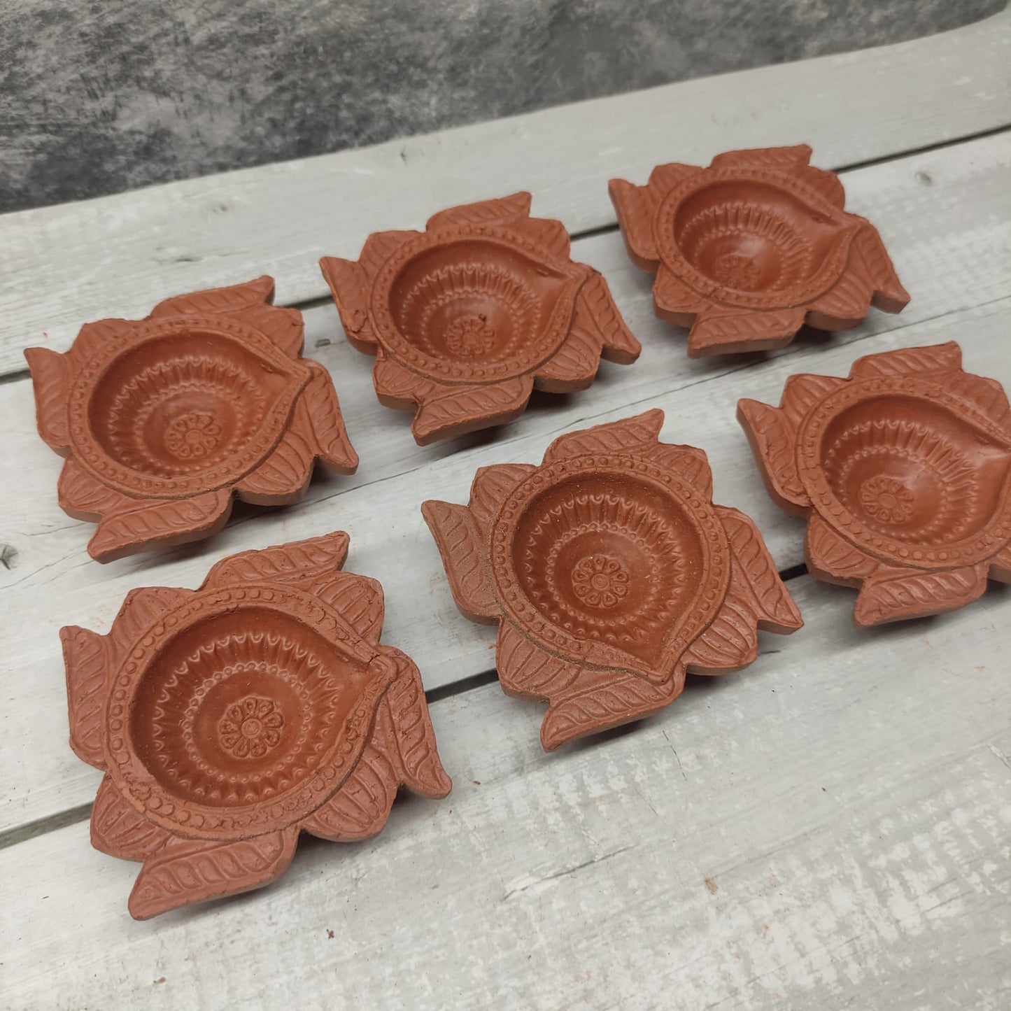 Designer Clay Vilakku (Set of 6 pcs) - CLS2