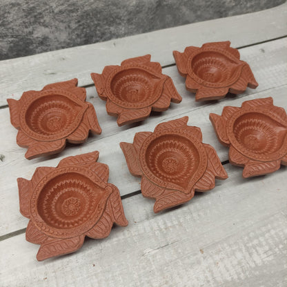Designer Clay Vilakku (Set of 6 pcs) - CLS2