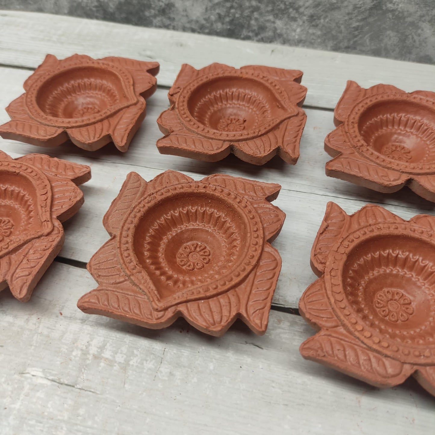 Designer Clay Vilakku (Set of 6 pcs) - CLS2