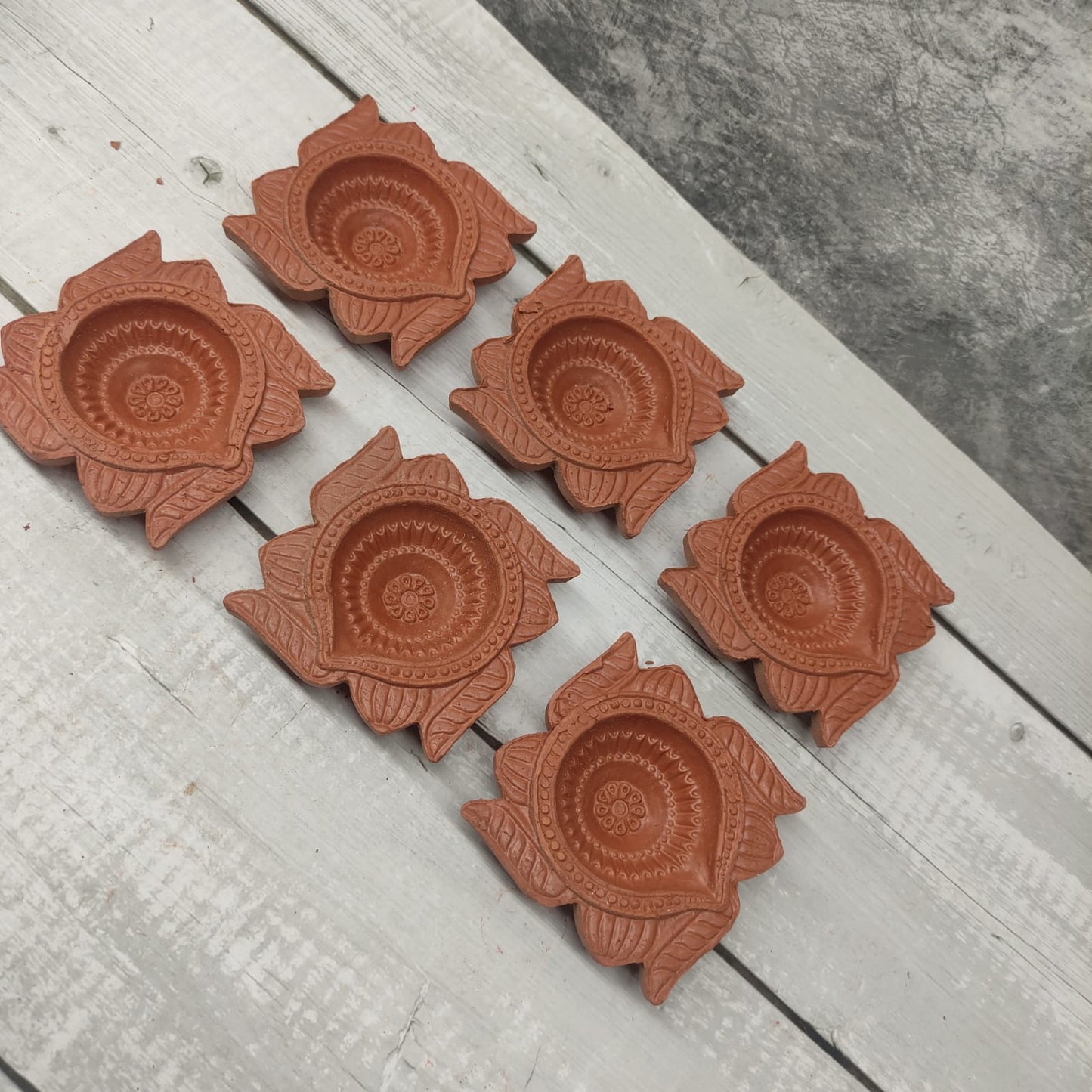 Designer Clay Vilakku (Set of 6 pcs) - CLS2