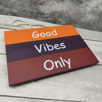Good Vibes Only - Wooden Wall Hangings - GVO2