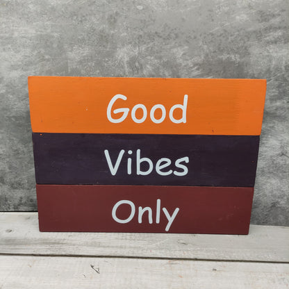 Good Vibes Only - Wooden Wall Hangings - GVO2