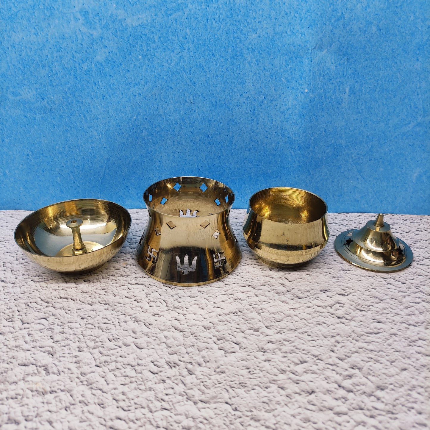 Brass Camphor Diya Diffuser - SB5-c