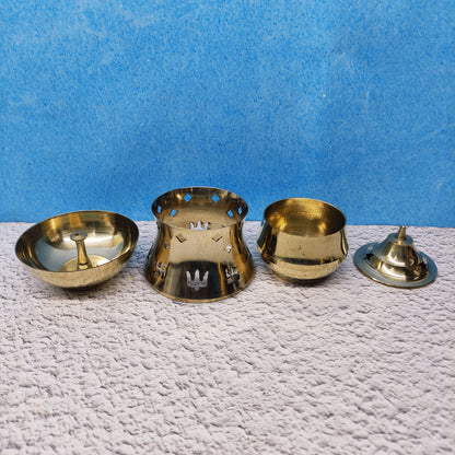 Brass Camphor Diya Diffuser - SB5-c